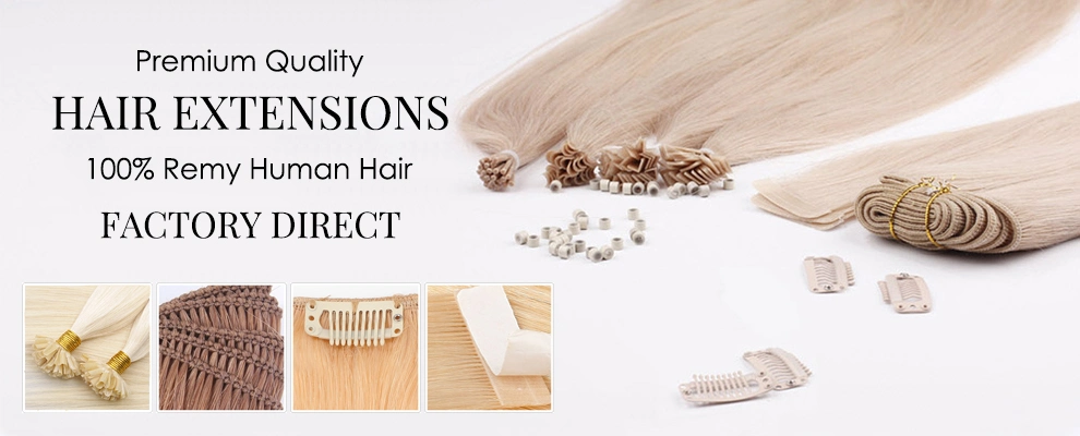 Clip in 100% Human Hair Full Cuticle Double Drawn Clip in Hair Extensions